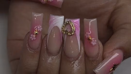 3d Sculpting, Charm Placement, Structured Gel — nail work by Abbienailz