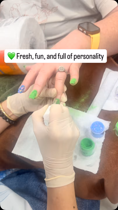 Nail work by Lush Nail Bar Toco Hills