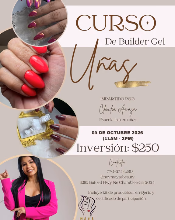 Builder Gel, Overlay — nail work by Maya Nails & Beauty