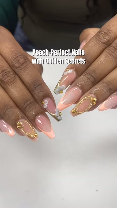 3d Sculpting, Charm Placement, Encapsulation — nail work by Doll House Nails