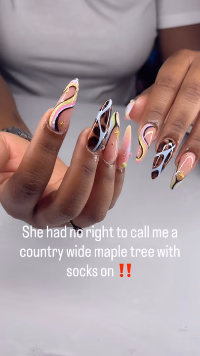 3d Sculpting, Animal Print, Encapsulation, Stiletto — nail work by Yesit Nails