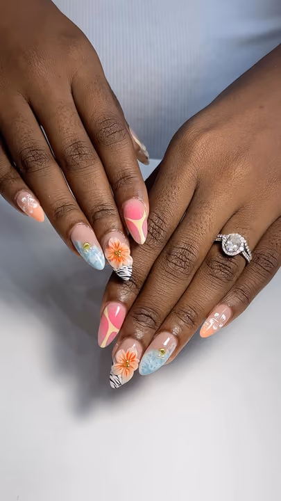 3d Sculpting, Airbrush, Mixed Media — nail work by Nail Muse