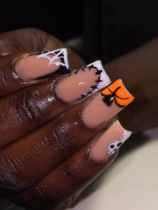 3d Sculpting, Duck, French Manicure, Hand Painting — nail work by Olaiya Beauty