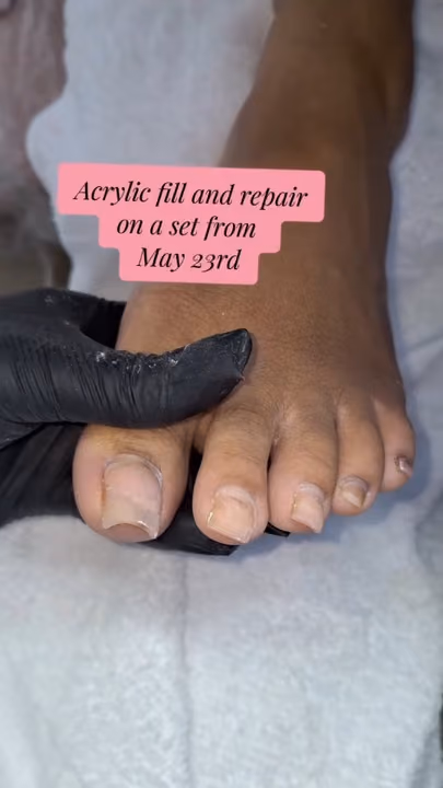 Acrylic, Pedicure — nail work by Nail Your Occassion