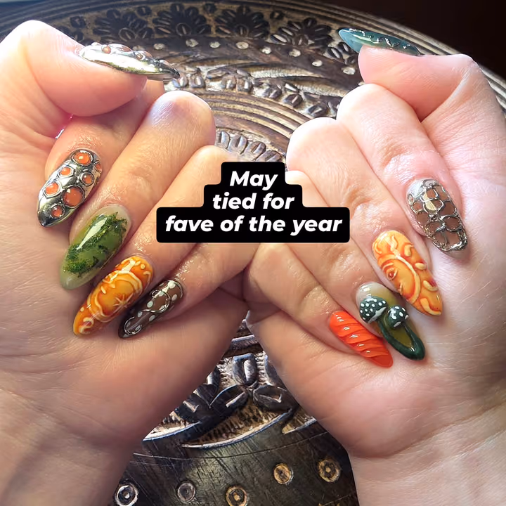 3d Sculpting, Chrome, Encapsulation — nail work by Kat