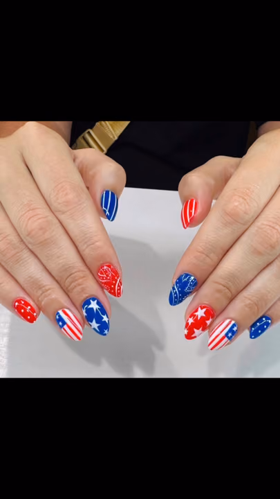 Line Art, Hand Painting — nail work by Blanc Nail Bar