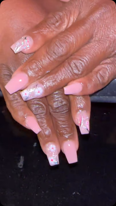 Encapsulation, Hand Painting — nail work by Luxury Accessory Nail Studio