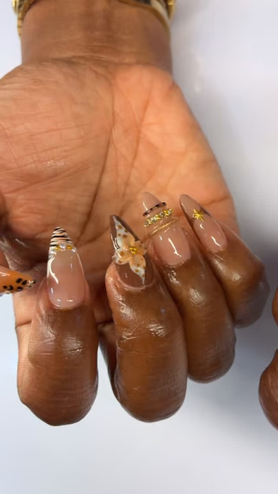 3d Sculpting, Mixed Media, Stiletto — nail work by Atlanta Nail Tech