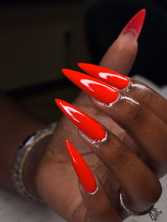 Apex Building, Stiletto — nail work by Babe Cave Beauty,LLC