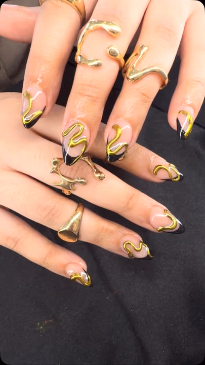 3d Sculpting, French Manicure, Raised Gel, Stiletto — nail work by Lush Nail Bar Grant Park