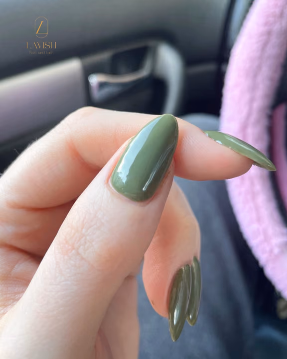 Apex Building, Gel Overlay — nail work by Lavish Nails & Lash