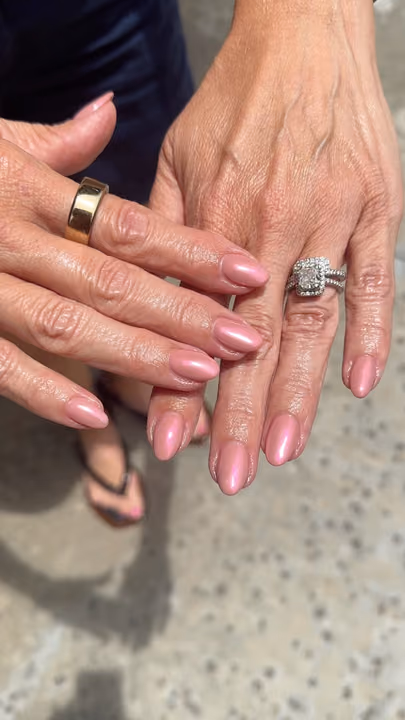 Apex Building, Chrome, Structured Gel — nail work by Natural Nail Theory
