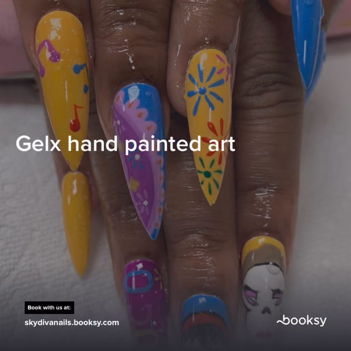 Character Art, Gel X, Hand Painting — nail work by just nails