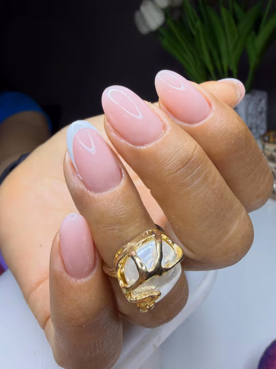 Apex Building, French Manicure, Structured Gel — nail work by Yudit’s Nails