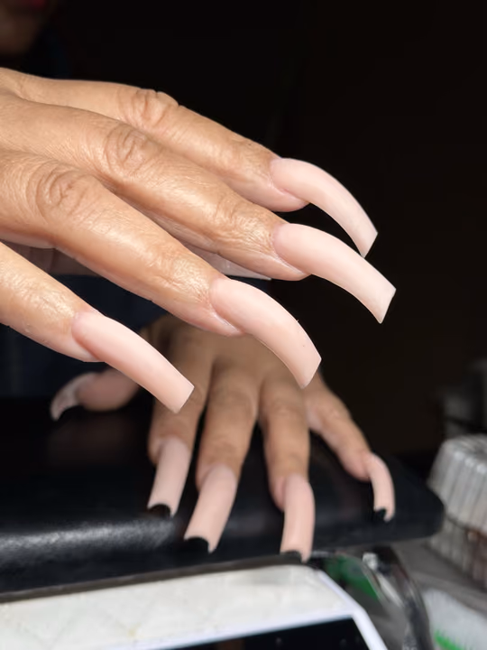 Extreme Length, Nail Extensions — nail work by Nubi Nailz