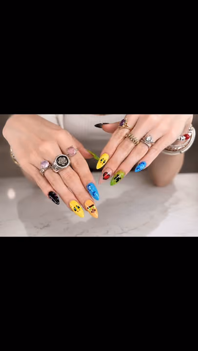 Character Art, Hand Painting — nail work by Blanc Nail Bar