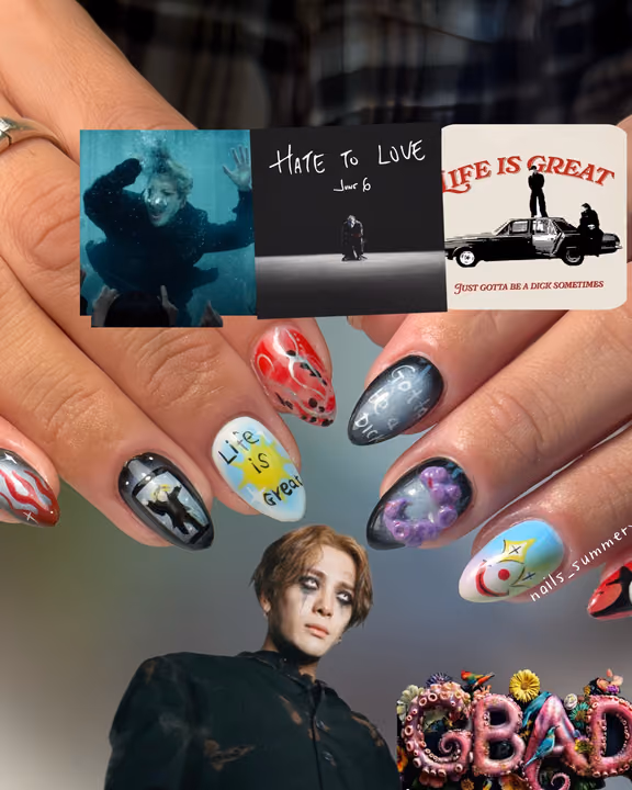 3d Sculpting, Gradient, Hand Painting, Portraiture — nail work by Atlanta Nail Tech