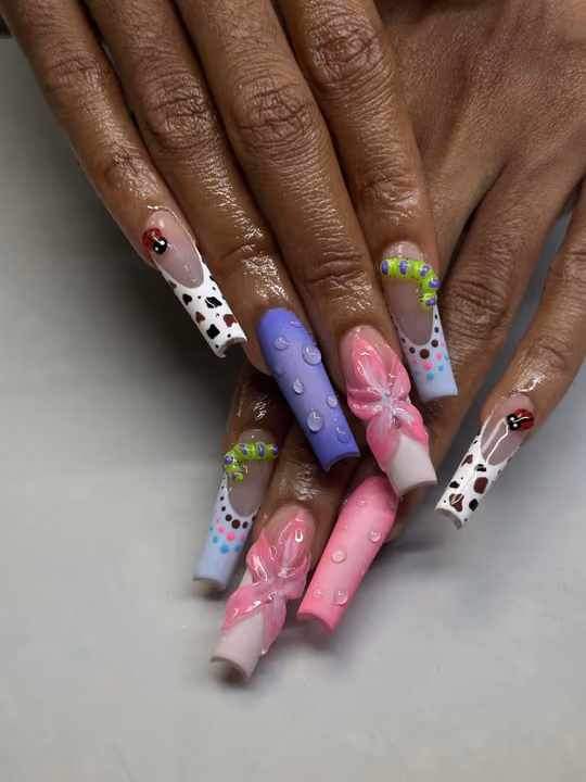 3d Sculpting, Character Art, Encapsulation, French Manicure — nail work by Nubi Nailz