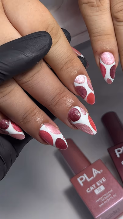 Cat Eye, Line Art — nail work by Jay