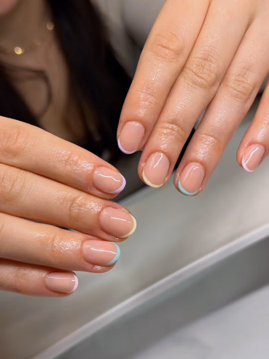 French Manicure — nail work by Nails By Yoko.