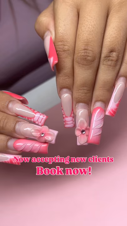 3d Sculpting, Airbrush, Encapsulation, Acrylic — nail work by Abbienailz
