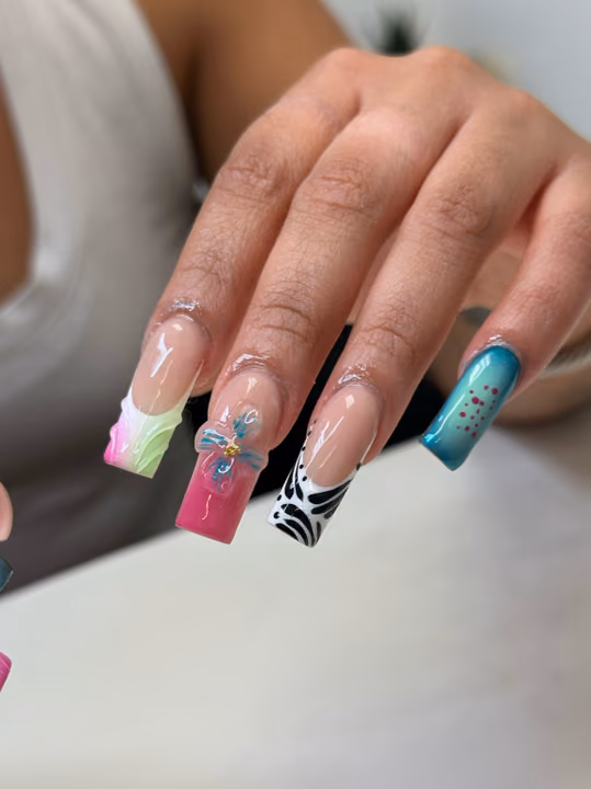 3d Sculpting, Airbrush, French Manicure, Hand Painting — nail work by Nails By Yoko.