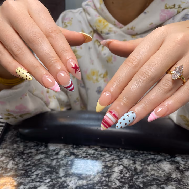 Line Art, Dot Work — nail work by Nailz.byNelle