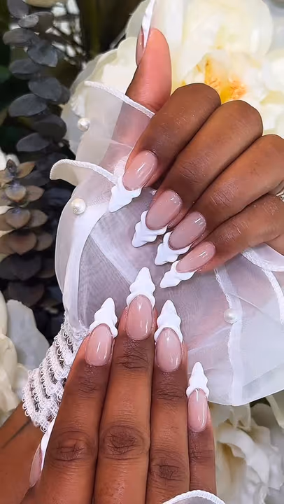 3d Sculpting, Structured Gel, Textured Finish — nail work by Cliff Nail Art