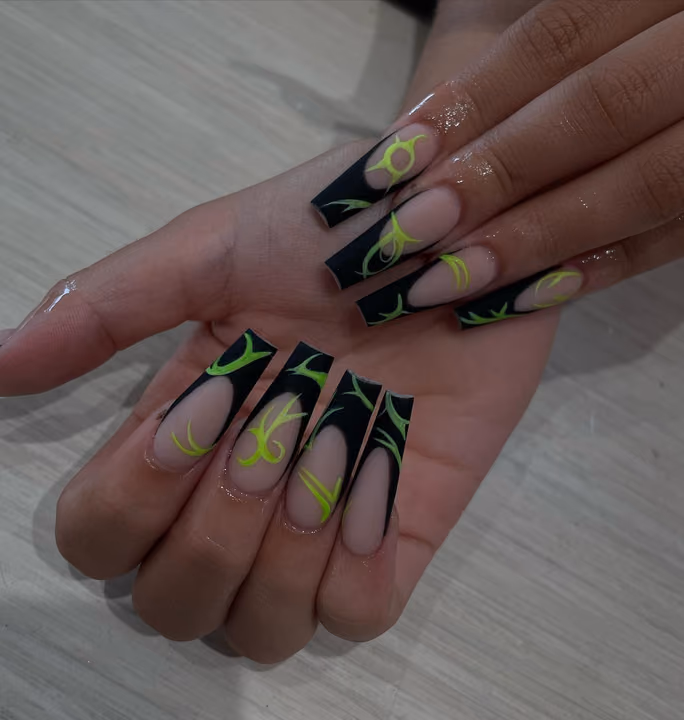 French Manicure, Hand Painting — nail work by Fancyfyed Nails