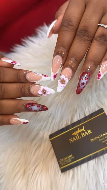 3d Sculpting, Encapsulation, Hand Painting — nail work by Shark Nail Bar