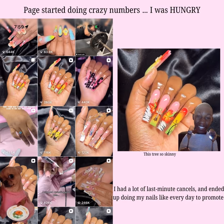 Encapsulation, French Manicure, Hand Painting, Mixed Media — nail work by ATLANTA LICENSED NAIL INSTRUCTOR