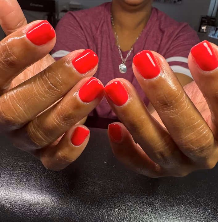 Gel Overlay, Structured Gel — nail work by Atlanta Russian Manicure Specialist