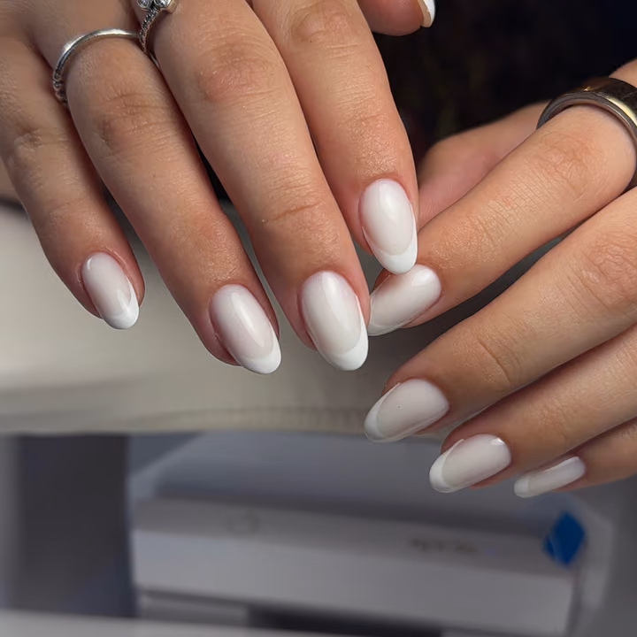 French Manicure, Structured Gel — nail work by VESTA BEAUTY NAILS