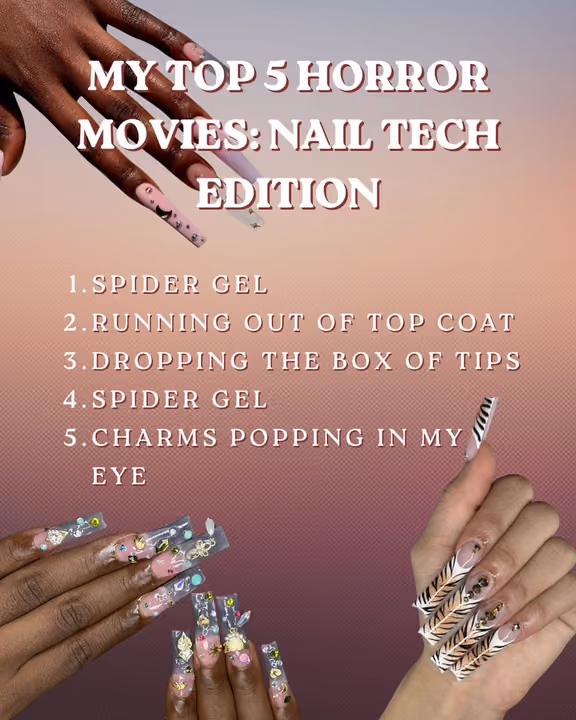 Animal Print, Line Art, Rhinestone Placement — nail work by Nubi Nailz