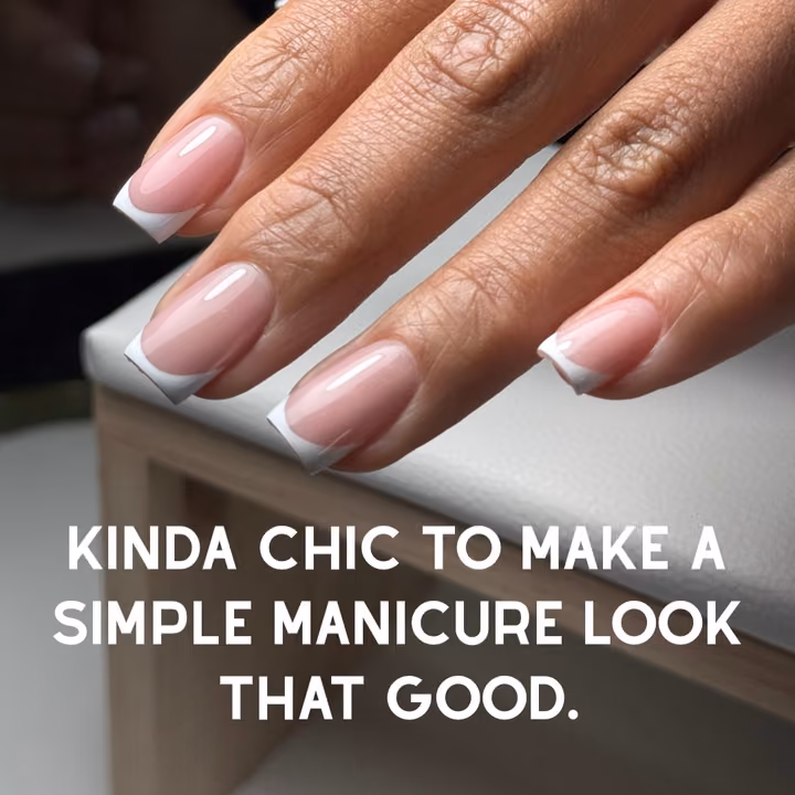 Line Art, French Manicure — nail work by Denise James