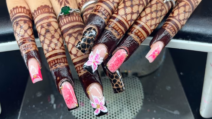 3d Sculpting, Encapsulation, Hand Painting — nail work by Liyah’s Lair