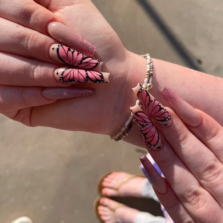 Hand Painting — nail work by Fancyfyed Nails