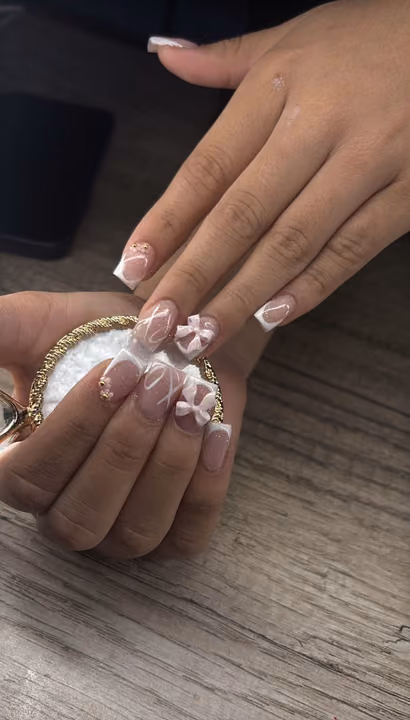 3d Sculpting, French Manicure, Line Art — nail work by Nailsbyval