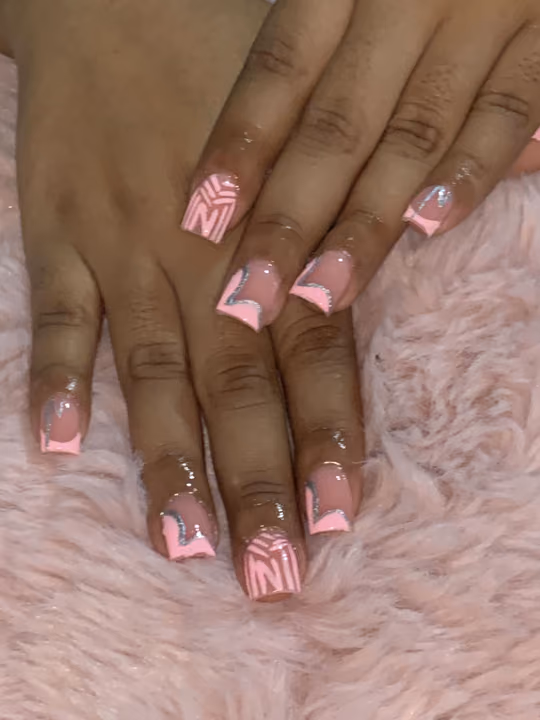 Hand Painting, Negative Space — nail work by Divine Lady Collection by Dria