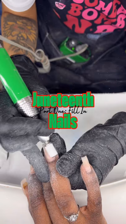 Acrylic, E File Prep — nail work by Nubi Nailz