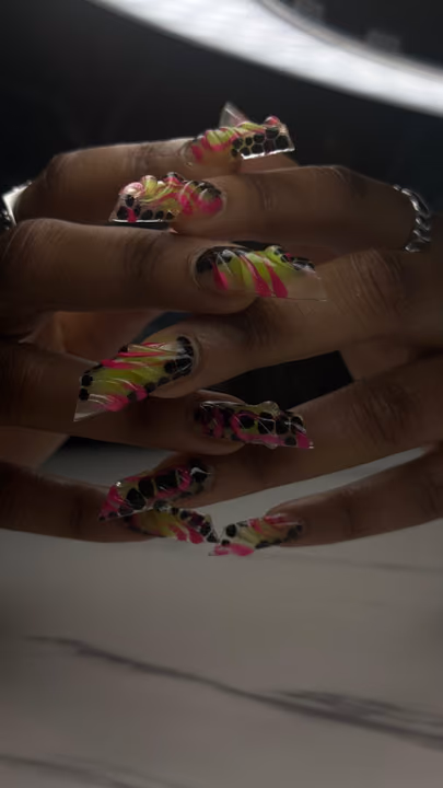 3d Sculpting, Encapsulation, Textured Finish — nail work by Nails by Cody