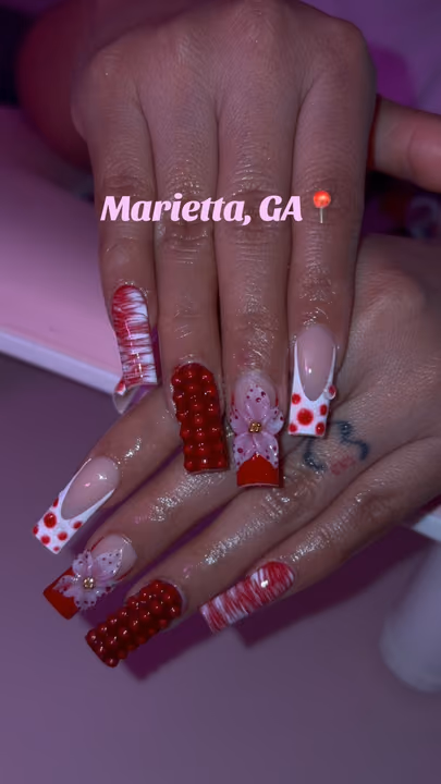 3d Sculpting, Structured Gel, Textured Finish — nail work by Abbienailz