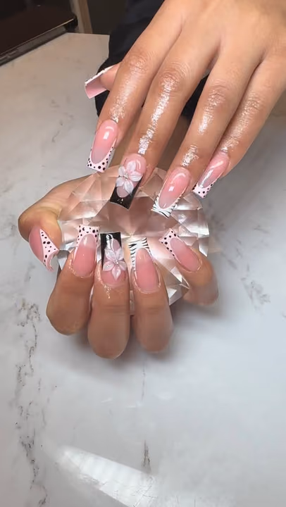 3d Sculpting, Animal Print, Encapsulation, French Manicure — nail work by Nails by Gracie