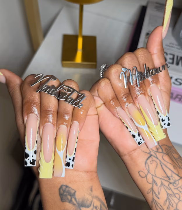 3d Sculpting, Animal Print, Duck, Encapsulation — nail work by NAIL TALK MIDTOWN(GEORGIA TECH)