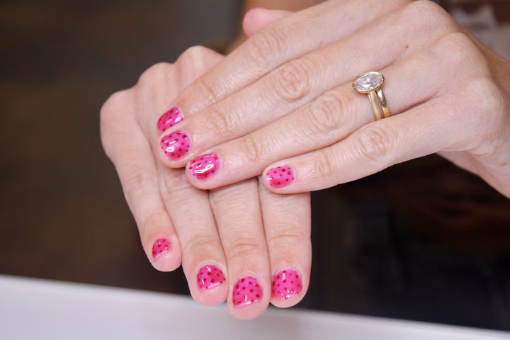 Dot Work, Jelly Gel — nail work by Lark & Sparrow Atlanta, GA