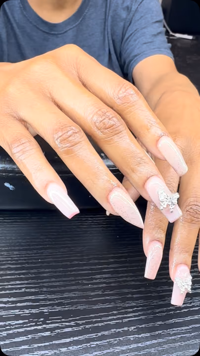 Charm Placement — nail work by Nailsbytam_thecelebtech