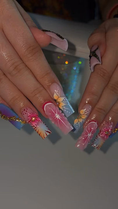 3d Sculpting, Duck, Hand Painting — nail work by Dallas Ga Nail Tech