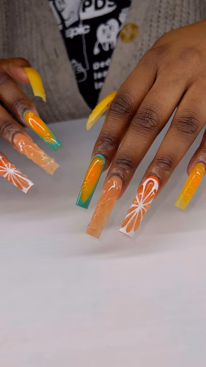 3d Sculpting, Fruit Art, Encapsulation, Jelly Gel — nail work by Nailed By Christel