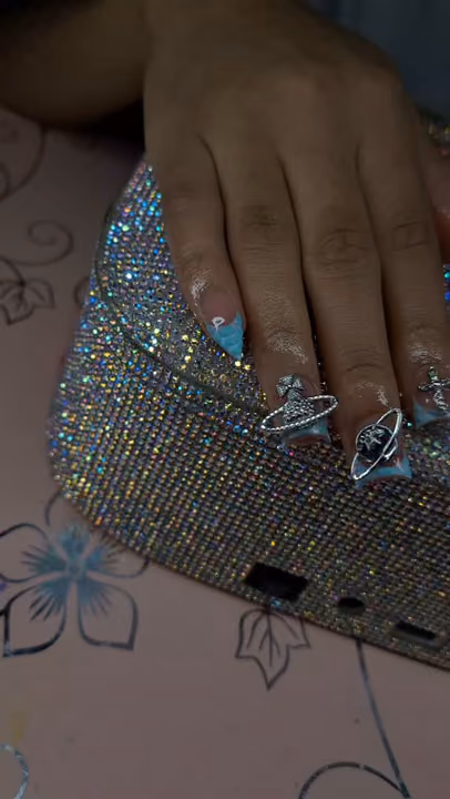 Charm Placement, Gem Placement, Hardware Placement — nail work by Nail Your Occassion