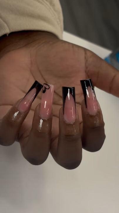 Hand Painting, French Manicure — nail work by Skyler Floyd